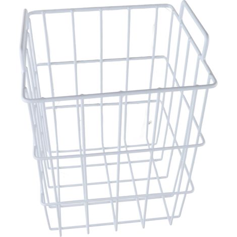 Ortviai Panier métallique pour congélateur – 26 x 26 x 31,5 cm – Structure en acier gainé PE – Résistant et anti-rouille (1/4)