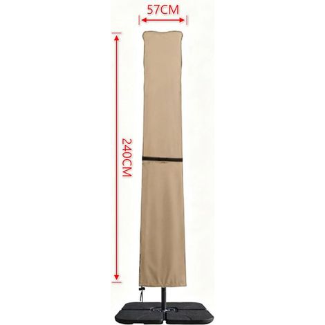 Toldo voladizo - impermeable - resistente al viento - protección UV - dimensiones 240 x 57/57 cm - negro (1/5)