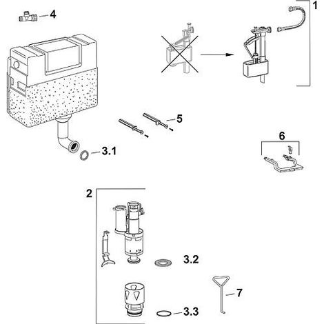 MEPA kit de soupape de vidange B21, 590740