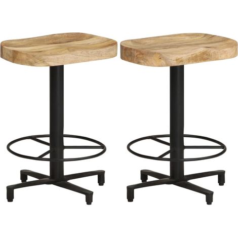 Barhocker 2 Stk. 52 cm Mango Massivholz vidaXL (1/5)