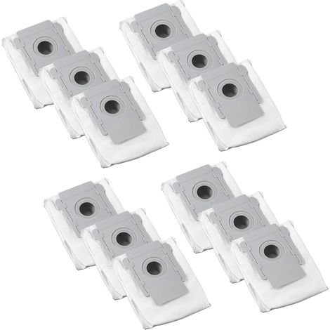 Pack de 12 pièces de rechange pour sacs anti-poussière compatibles avec iRobot Roomba i3+(3550),i4+ (4552), i6+(6550), i7(7150), i7+/Plus(7550), s9(9150), s9+(9550) Robot Clean Base Aspirateur,4640235 (1/4)