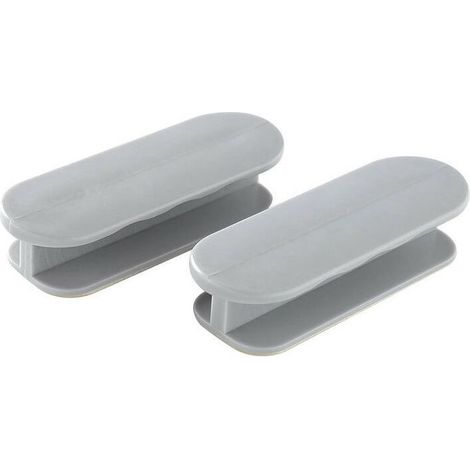 Sets de poignées et serrures poignée de porte instantanée auto-adhésive pour fenêtre de porte Accessoires de porte en verre Creative Home (2pcs,gris) (1/5)