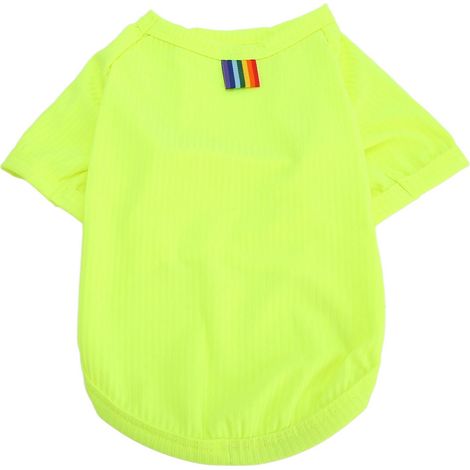 T-shirt respirant à manches courtes pour chien, extensible et confortable, idéal pour les petits chiens (printemps/été, vert, taille S). (1/5)