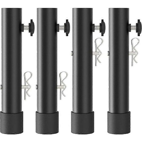 Rallonge de pied de table pliable monobloc, adaptée aux tables à pieds droits ou courbes, 2 réglages de hauteur / rallonge de pied de table réglable en hauteur (1/5)
