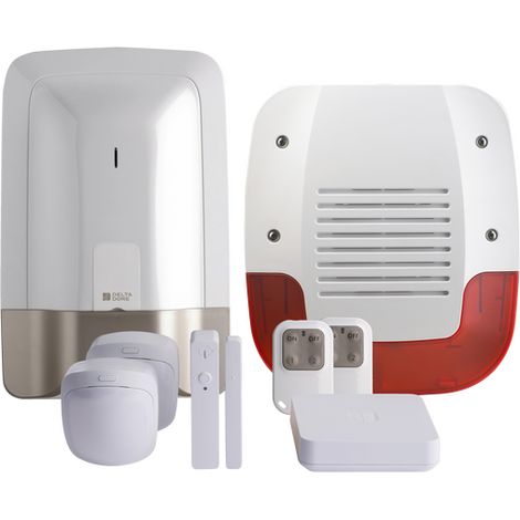 Delta Dore – Pack alarme sans fil Tyxal+ Connect – Gestion jusqu'à 50 périphériques – Pré-alarme visuelle et sonore – 6410199