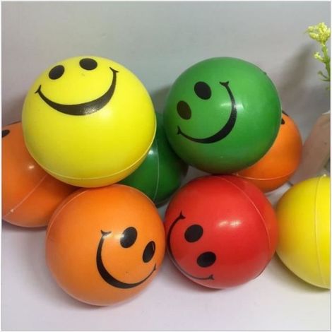 Lot de 12 balles anti-stress en mousse pour évacuer le stress/anxiété - Xcool-art (1/3)