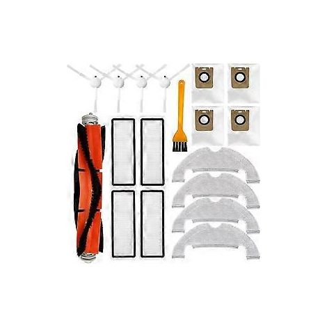 Pièce de rechange pour aspirateur robot D10 Plus RLS3D/Z10 Pro/L10 Plus : brosse, filtre HEPA, lingette de nettoyage, bac à poussière (1/5)