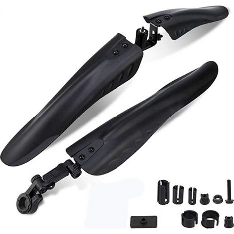 Kit de Garde-Boue Vélo Réglable 3 Pièces, Pare-Boue Avant Arrière pour Vélo de Route, Accessoires Anti-Éclaboussures (1/5)