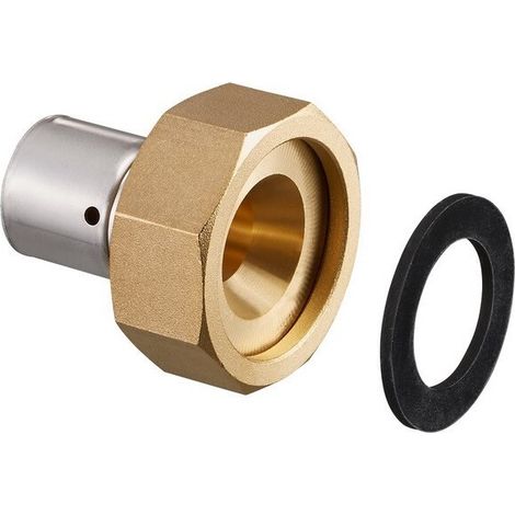 SET DI 2 RACCORDI A CRIMPARE 26 x 3 mm x 1 1/2 dado