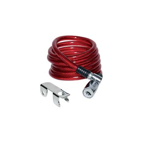 ANTIFURTO FUNE A SPIRALE BICI-MOTO 87302 ILSA - ACCIAIO MM 8 CM 150 + SUPPORTO- 2 pezzi
