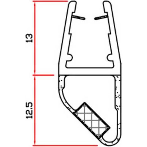 4 x GUARNIZIONE P/BOX DOCCIA 2 M MOD.412 SNS+NSN
