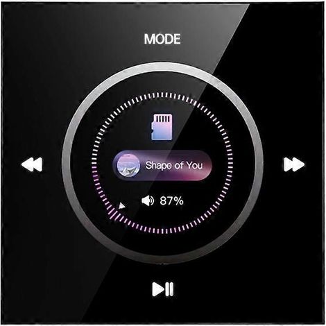 Wandmontiertes Bluetooth-Audio-Bedienfeld, 86 Deckenlautsprecher für ein Ambient-Musiksystem zu Hause, schwarz (1/5)