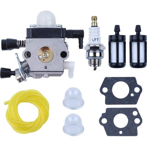 Kit de filtre de tuyau de carburant 5 mm x 2,5 mm pour carburateur pour joint de carburateur pour STIHL FS74 FS75 FS76 FS80R FS85 FS38 FS55 FC55 FS45 FS46 (1/5)
