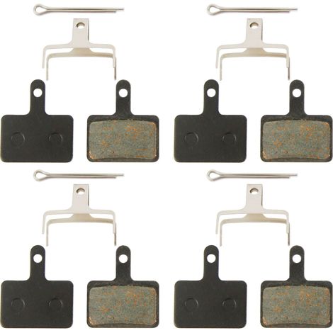 Convient pour 4 paires de plaquettes de frein à disque de vélo / plaquettes de frein de vélo noir-jaune (1/5)