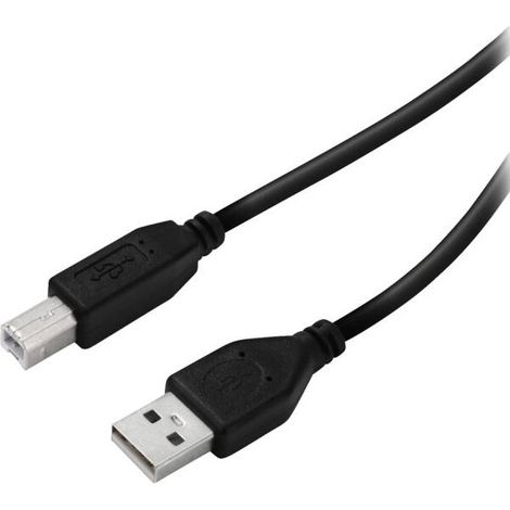 Vivanco VVITUSB30ABMMK cavo USB USB 2.0 3 m USB A USB B Nero
