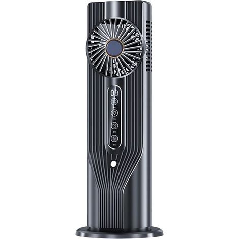 Mini climatiseur portable 7200 tr/min Ventilateur humidificateur silencieux avec télécommande et réservoir 100ml pour bureau (1/5)