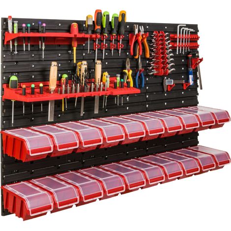 Tablero de herramientas para taller de 117x78 cm + 20 bandejas (1/5)