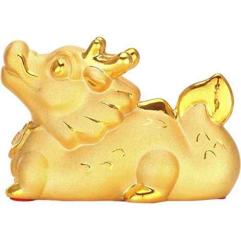 Tirelire en forme de cochon, dragon, ornement de dessin animé, cadeau décoratif émaillé pour la maison, pot à monnaie, pot d'épargne pour les récompenses de Noël-18cmx9cmx10.5cm