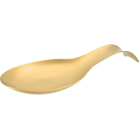 Porte-cuillères de cuisine en acier inoxydable avec support de cuillère doré (1/5)