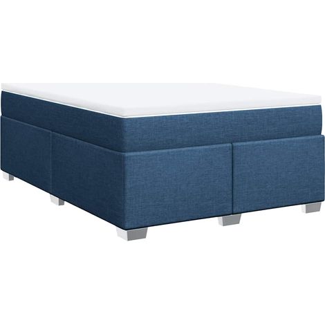 Maison Exclusive - Boxspringbett mit Matratze Blau 140x190 cm Sto