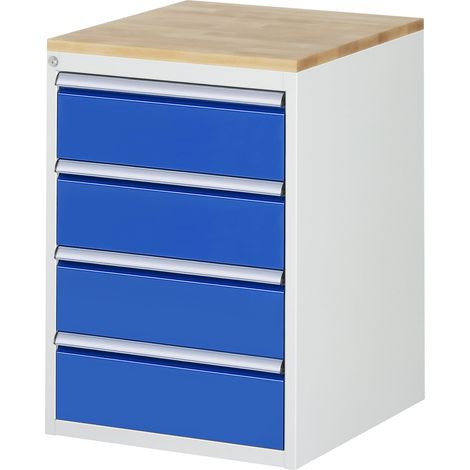 Rau Schubladenschrank Buche-Top und 4 x Schubl.-L 4x180mm (1/5)