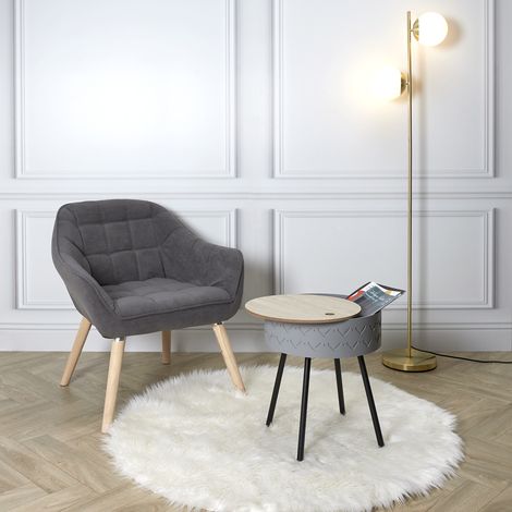 Table Coffre - HOME DECO FACTORY - Eugenie - Bicolore - Design Scandinave - Multicolore (1/5)