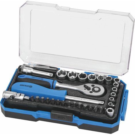 STILKER - Coffret de douilles 1/4" - 35 pcs - 67507 - Ce produit de marque STILKER est neuf.