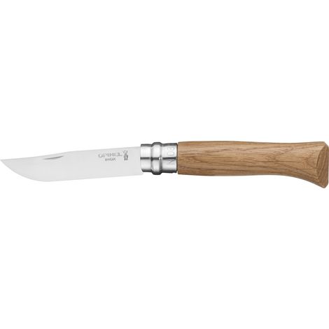 Opinel Cuchillo N°08 Inox Mango de Roble Marrón