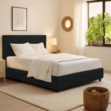 Letto Singolo Bracknell, Sfoderabile, Contenitore Made in Italy, Grigio Scuro (1/5)