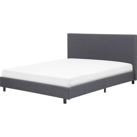 Cama de agua moderna con colchón de tela gris 160 x 200 cm Albi (1/5)