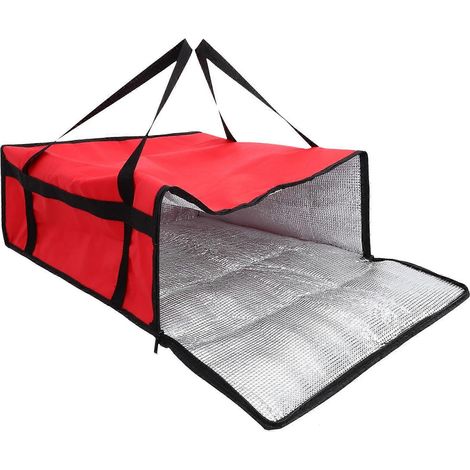 Sac isotherme en tissu non tissé lavable pour la livraison de pizzas à emporter (1/5)