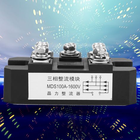 MDS-100A 1600V 5-poliger 3-Phasen-Vollwellen-Diodenmodul-Brückengleichrichter (1/5)