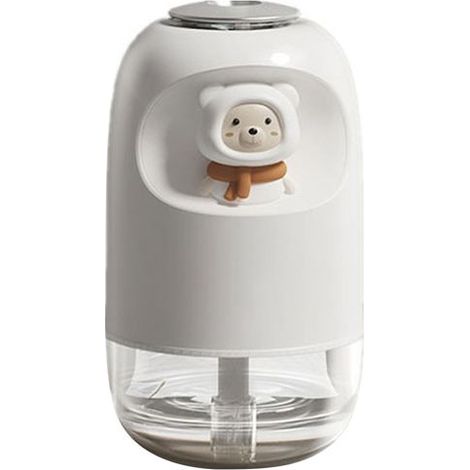 Mini humidificateur ABS USB, humidificateur domestique silencieux avec veilleuse pour chambre à coucher et bureau