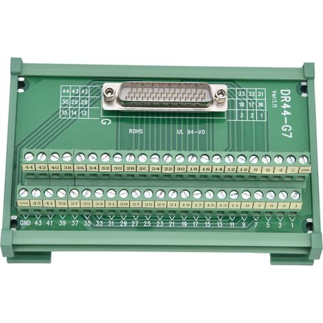 Bornier de transfert DR44-G7 mâle pour module PCB DC 60V, bloc de connexion électrique (1/5)