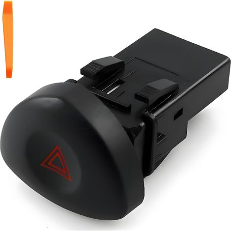 8200634256 Bouton d’Avertissement Feux de Détresse pour Clio II Mk2 [1998-] 8200442723 8200060036 Interrupteur Bouton de Warning Feux de Détresse (1/5)