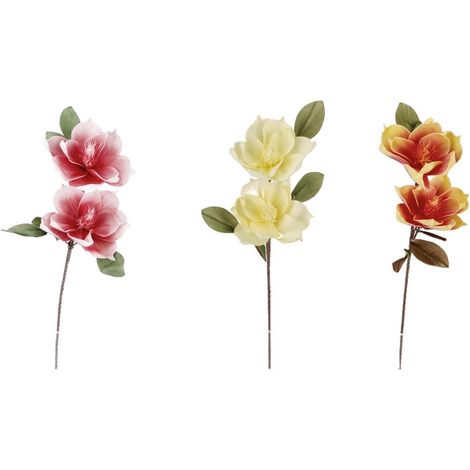 1 Pezzo Set 2 Fiori Artificiali Decorazione Casa con Ramo Corniolo 88 cm 3 Colori (1/2)