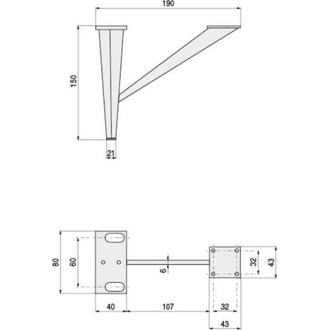 Q&ampQ pata metalica yanina h150 cromo acabado negro , La Pata Metálica Yanina H150 Cromo es una pata de mueble o sofá de metal con un acabado en cromo y una al