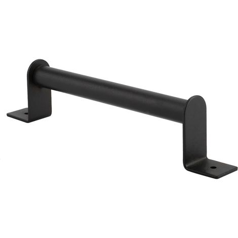 Poignée de traction robuste en acier au carbone noir pour porte coulissante de grange, placard et portail en bois (1/5)