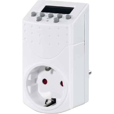 Enchufe con programador digital Hama Mini 230 V 16 A (1/2)