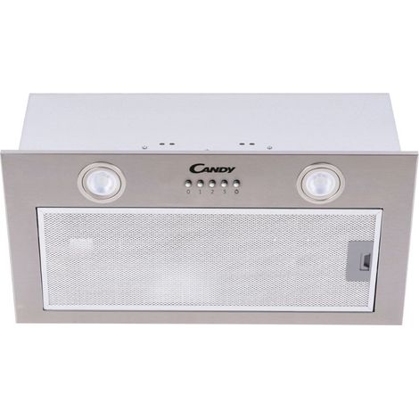 Candy – Groupe filtrant encastré 520mm – Acier inoxydable – 3 vitesses – Éclairage LED – Filtre à charbon actif inclus (1/6)