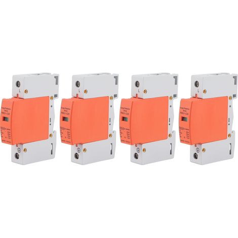 4 Pièces Parafoudre Modulaire Rail DIN Protection Surtension AC 420V C20 20kA Disjoncteur Maison (1/5)
