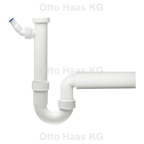 HAAS siphon tubulaire 2915 DN 50 avec raccord d&39appareil, siphon d&39évier, Cuisine (1/2)