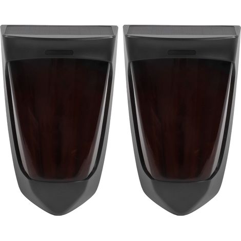 Set mit 2 intelligenten LED-Solarleuchten mit Lichtsteuerung, für die Außendekoration, wasserdicht. (1/5)
