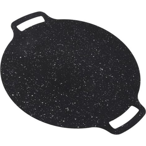 poêle à barbecue coréenne Poêle à gril coréenne en pierre Maifan, plaque de gril Anti-collante piscine 38 cm/15 pouces (1/5)