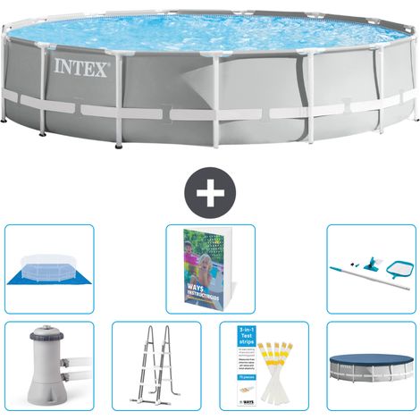 Intex Piscina Prism Frame Rotonda - 457x107 cm - 8-pezzi  S573 (1/3)