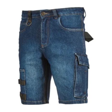 U-Power ST392GJ Bermuda da lavoro guado jeans - M