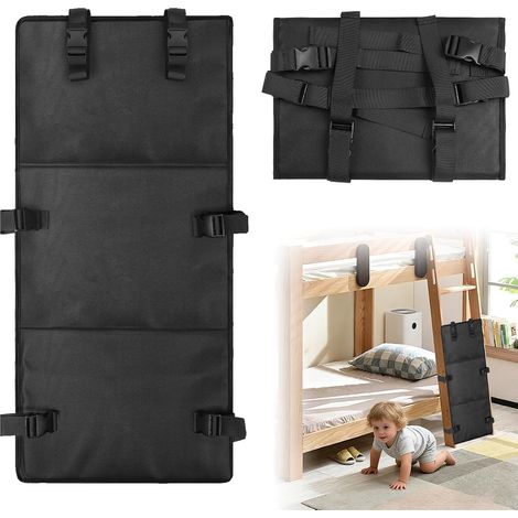 Bunk Bed Cover, 600D Oxford Stair Protector for Kids, 78 x 15 cm, Foldable, with Adjustable Buckles, Ladder Protection, Prevent Climbing for Kids, Black (1/5)