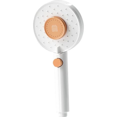 (Couleur orange) Pommeau de douche Diiib Little Waist Flower multicolore avec filtre et joint d'arrêt d'eau en un clic (en option) Accessoires de salle de bain universels (1/5)