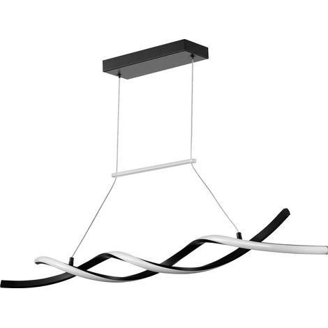 Lustre suspendu LED moderne 24W, variateur avec télécommande, abat-jour en silicone, température de couleur réglable 3000K-6000K, intensité lumineuse ajustable, plafonnier pour cuisine et salle à mang (1/5)