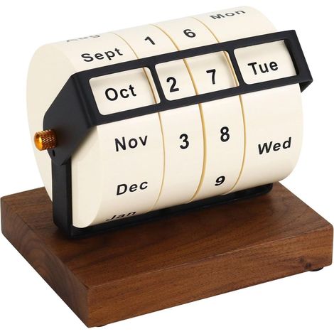 1 pièce - Calendrier - Calendrier perpétuel - Calendrier perpétuel rotatif - Calendrier à rebours de bureau - Convient pour la (1/5)